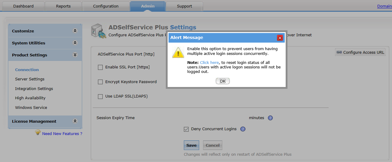 Admin Settings